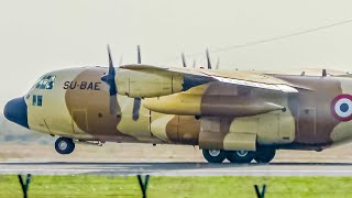 VERY CLOSE-UP | Egypt - Air Force Lockheed C-130 Hercules Takeoff from Belgrade Airport | With ATC