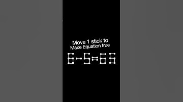 6-5=66 #move #1 #stick #maths #shorts #youyubeshort #puzzle #equation #quiz #fun #game #brain #reels