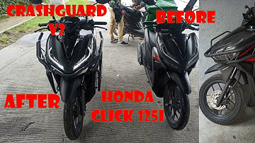 V2 CRASHGUARD HONDA CLICK 125i 2021, easyway to install