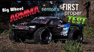 Arrma Senton 4x4 blx 3s v3 BIG WHEEL first Proper Test run