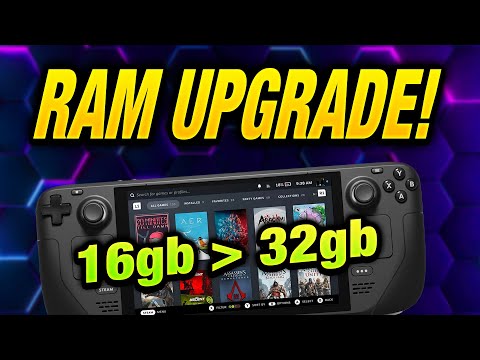 Steam Deck MODDER upgrades RAM from 16gb to 32gb!