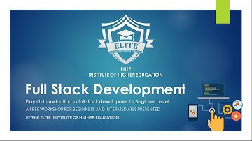 Full Stack Development Day 1 - Introduction - workshop