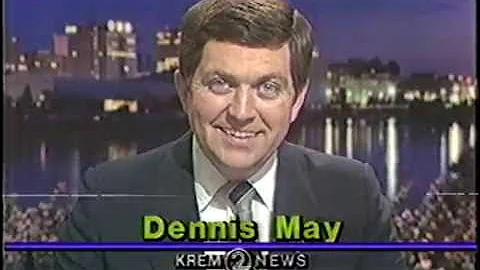 1984 CBS KREM TV Promos and News Break with Dennis...