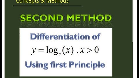 differentiation of log(x) by first principle || derivative of ln(x) || first principle y=ln(x)