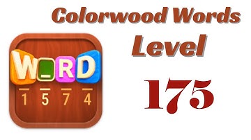 Colorwood Words Level 175 Answers | Colorwood Words - Cryptogram