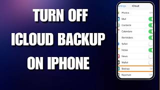 Stop iCloud Storage Full! Turn Off Backups Fast | Turn Off iCloud Backup on iPhone