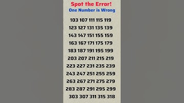 Only Geniuses Can Spot the Mistake! | Can You Find the Wrong Number?