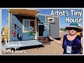 Epoxy Floors and Counters in Artistic Tiny House on Wheels