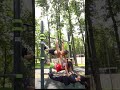 モスクワの公園で海外の仲間と無重力コラボ #shorts