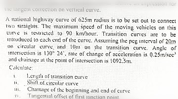 Transition Curve | Curves | Surveying II