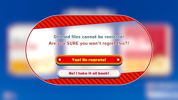 Deleting a save file in Kirby and the forgotten land
