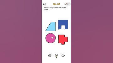 Brain 🧠 out Game 🎮 level 56=Which shape has the most sides? solution
