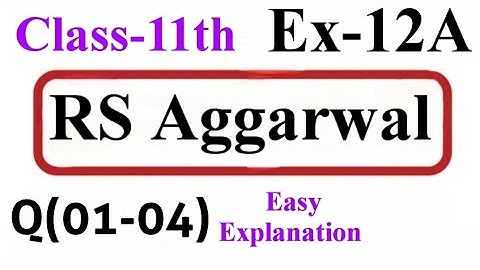 R.S.AGGARWAL Maths For Class-11th Solutions|Geometric Progressions Exercise-12A Solutions