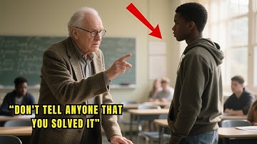 Genius Professor Stumped by Impossible Equation—Until a Poor Student Step Forward and Solved It!