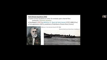 Saint‐Venant equations & the simplification of the dynamic equation