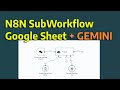 Bikin Sub Workflow di n8n untuk Olah Data Google Sheets dengan Gemini
