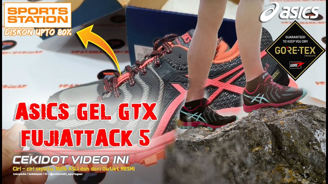 Unboxing ASICS GEL FUJI ATTACK 5 GORE-TEX GTX OUTDOOR/TRAIL RUNNING SHOES  (100% ORIGINAL & RESMI) - YouTube