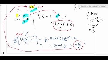 MATH 2411 Calculus  II Section 8.1 Part 1 Basic U-substitution