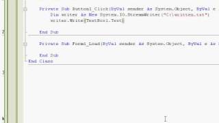 How To Make A Program That Can Write Text VB2008