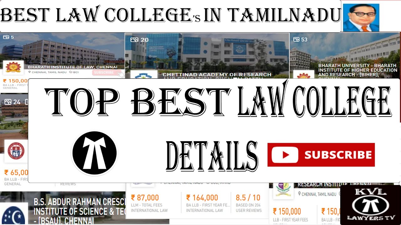 Best Law Colleges in Tamilnadu based on NIRF Ranking SOEL VIT