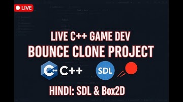 🔴 Hindi Live: C++ Game Dev with SDL | ECS (Entity Component System) using EnTT