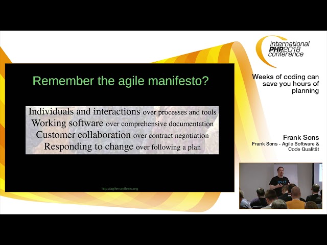 Weeks of coding can save you hours of planning | Frank Sons | IPC Spring 2018