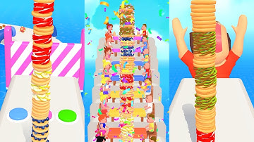 Pancake Run (Android/iOS ) All Levels Gameplay Level 34 - 40