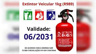 Resenha: Extintor Incêndio Veicular Abc 1kg - 4 Pol. (r989) - 5 Anos