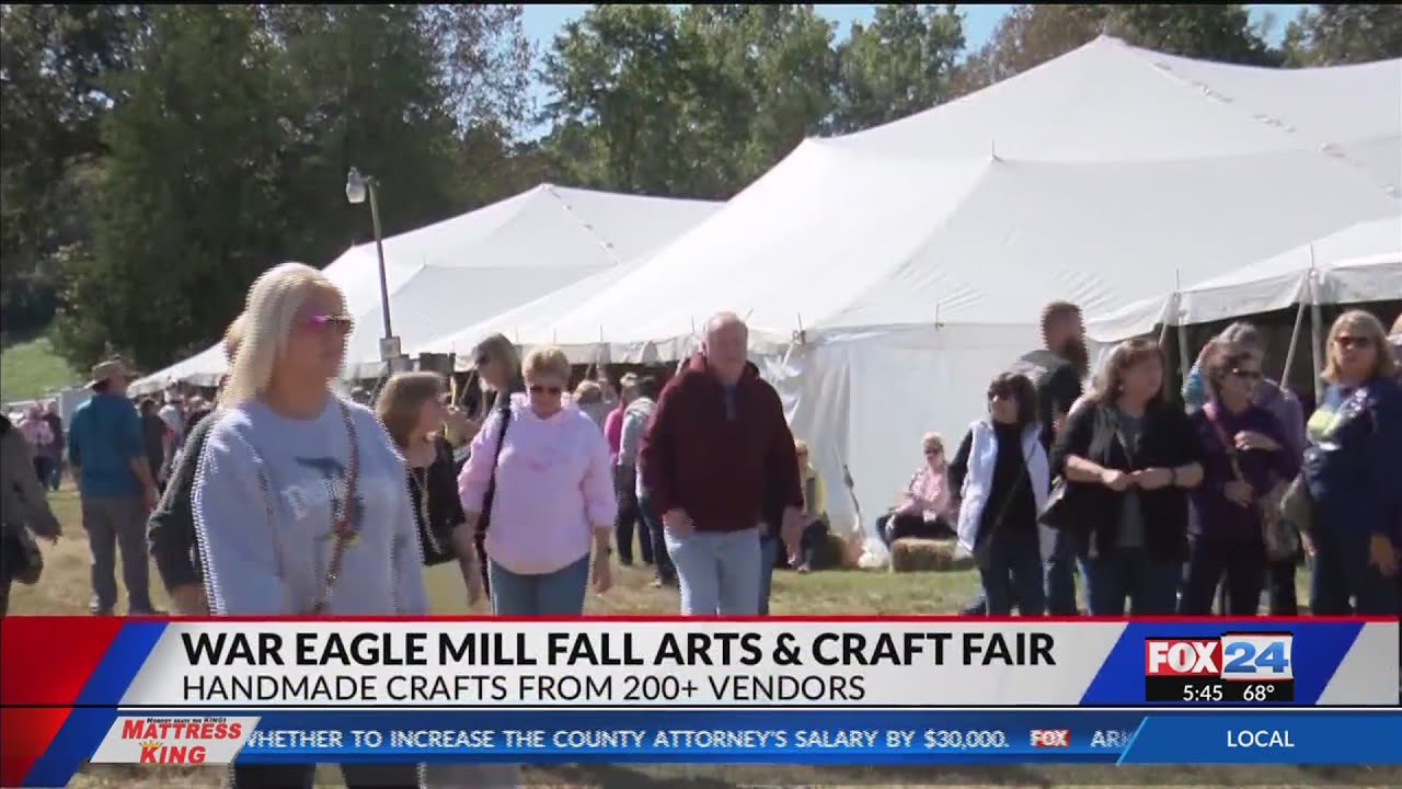 War Eagle Mill Fall Arts & Crafts fair features over 200 vendors YouTube