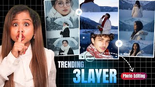 Instagram Viral Snow Photo Editing 100% Free 🔥 | 3 Layer Google Gemini Photo Editing Tutorial screenshot 3