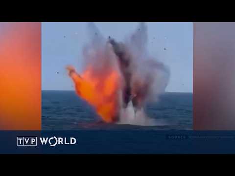 Video Romania neutralizes two drones over the Black Sea | TVP World News