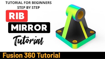 Autodesk Fusion 360 Tutorial voor beginners - Oefening 17 Rib en spiegel