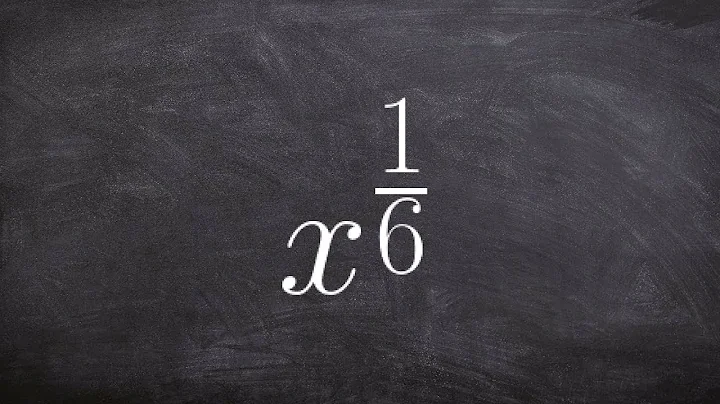 How to write a term with a rational exponent in radical form