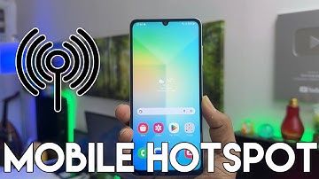 How to Set Up Mobile Hotspot on Samsung Galaxy A06 - Create WiFi Hotspot