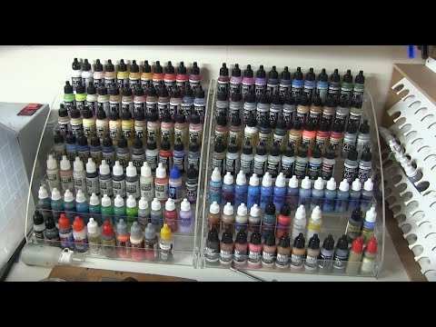 MDF Paint Rack, Acrylic Paint Holder