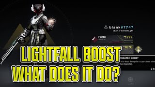 Destiny 2 Lightfall Character Boost