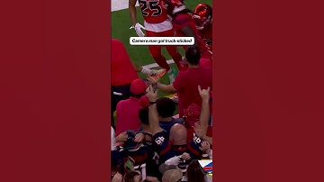 Look out, camera man! 😳 #NFL #football #texans #bills