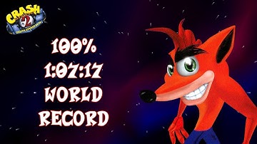 [Former World Record] Crash Bandicoot 2 100% Speedrun in 1:07:17