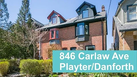 846 Carlaw Ave - Playter Estates Danforth Toronto ...