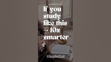 If You Study Like This → You’ll Be 10x Smarter 📚🚀 | Study Hacks #studyeveryday #studyhabits