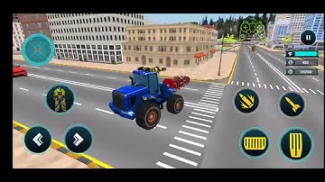 Mechanical Excavator Robot: Flying Transforme 2021 Android Gameplay