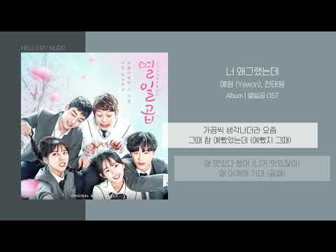 예원, 전태원 - 너 왜그랬는데 | 가사