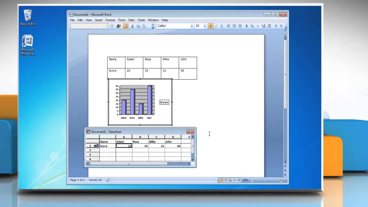 How To Make A Pie Chart In Word 2007