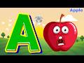A for Apple 🍎 | ABC Little Playground Slide 🛝 | Learn Alphabet Easy | Mini Shark 🦈