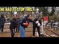 WE HAD TO STOP THIS.... | backyard boxing 🥊