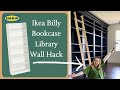Diy ikea built in library wall hack  perkins on parkway