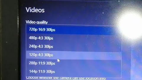 how to change video quality in dell latitude e6430 laptop camera