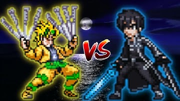 Dio K1 V2 VS Kirito 3 Forms V2 in Jump Force Mugen.