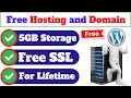Free hosting and domain for lifetime   free hosting for wordpress