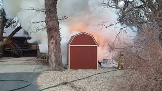 Green Avenue shed fire